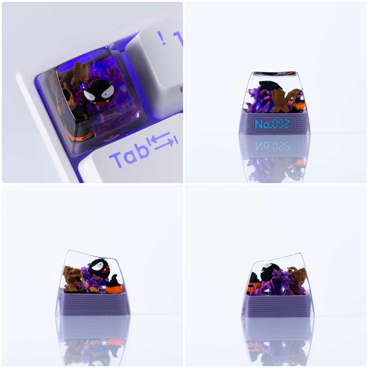 Handgefertigte Tastenkappen aus Kunstharz – Mechanische Gaming-Tastatur, coolste Geschenke für ihn, sie, Männer oder Frauen – 1 Packung 