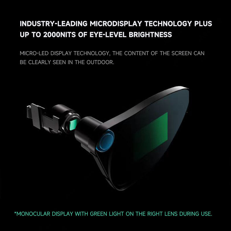 Kabellose AR-Brille, Smart ChatGPT AR-Brille, 1080P Micro-OLED Virtual Theatre, Augmented Reality-Brille mit Kamera, 10 Sprachen übersetzt, technisches Geschenk für Sie und Ihn, guter Bürohelfer